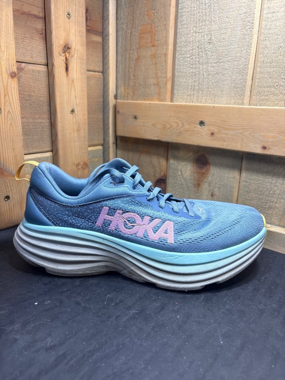 Hoka Bondi 8 Women's Running Shoes 1127952 Blue Pink Size US 10B UK 8.5 EU 42.6 - Picture 3 of 7